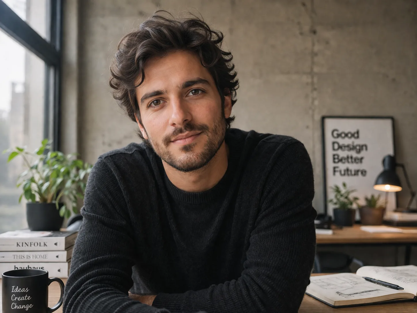 Portrait — generated with ERNIE Image