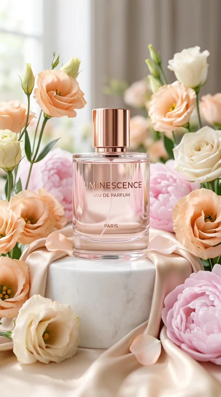 High-end luxury commercial product photography with soft lighting and premium textures, generated by ERNIE Image